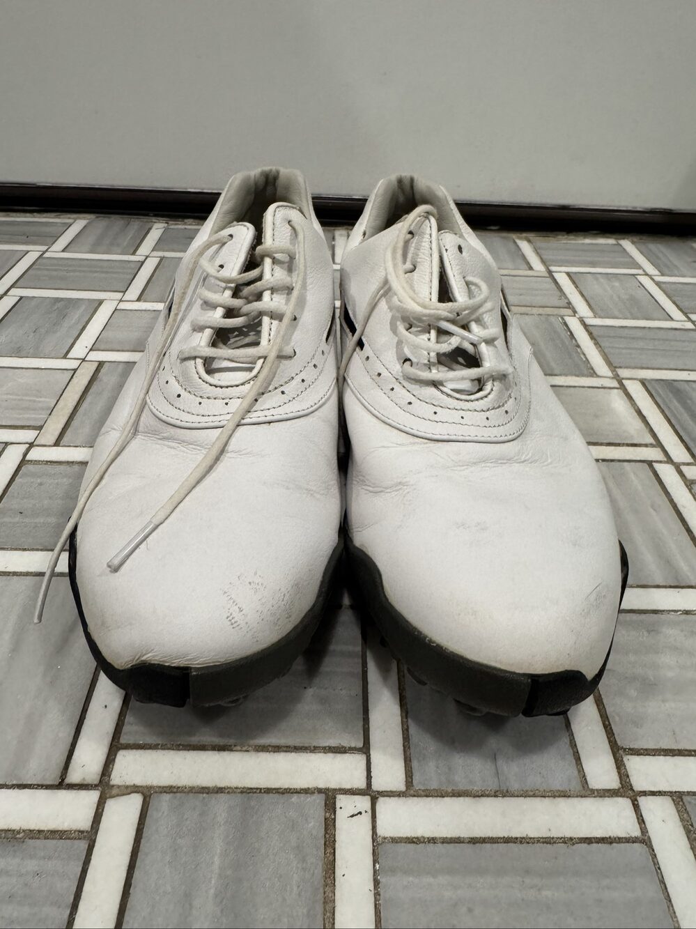 Men’s FootJoy LoPro Collection Spiked Golf Shoes - White Black - 8.5 Medium